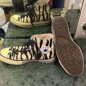 Chuck Taylor 70 zebra print high top